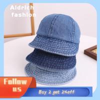 ALDRICH FASHION ผ้าคอตตอน หมวกสำหรับเด็ก ปรับได้ปรับได้ เดนิมเดนิม หมวกยอดแหลม อุปกรณ์เสริมเสริม ที่บังแดด หมวกแก๊ปเบสบอล เด็กวัยหัดเดิน