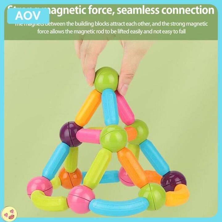 Balls Set Building Rod Set 54pcs Balls And Rods for 3+ Years Old Kids