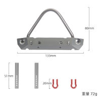 จำลอง1/10 Off-Road Climbing รีโมทคอนโทรลรถโลหะกันชนด้านหน้าพร้อม R702สำหรับ Trx4/90046/90047/D90/D110