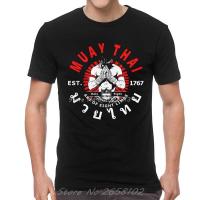 Cool Muay Thai Fighter เสื้อยืดผู้ชายแฟชั่น T เสื้อแขนสั้น Club Tshirt Cotton Tee Top Hip Hop Tees Harajuku Streetwear เสื้อยืดคุณภาพสูง