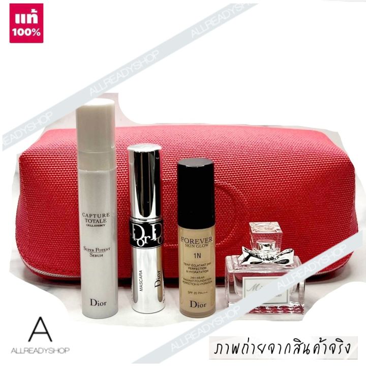 best-seller-ของแท้-รุ่นใหม่-dior-cosmetics-set-4-pcs-red-cosmetic-bag-exp-2024-รวมผลิตภัณฑ์อันดับหนึ่งในใจสาวๆ-ทั่วโลก