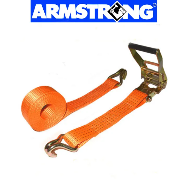 ARMSTRONG Adjustable Ratchet Cargo Tie Down Straps Luggage Belt Rope