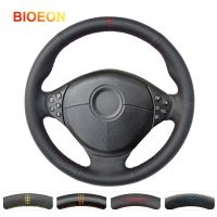 BIOEON Black PU Artificial Leather Steering Wheel Cover Braid for BMW M Sport E36 1996-2000 E39 1995 1997-2001 Z3 M E36/7 E36/8 Steering Wheels Access