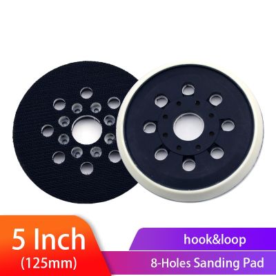 5 inch 125 mm 8/17 Holes Backing Pad Hoop &amp; Loop Sanding Pads Dust Free for Sanding Disc Holder Electric Power Sander Pad