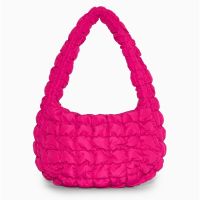 ﹍♕✲ 2022 autumn and winter new COS quilted one-shoulder mini cloud bag womens pleated dumplings large-capacity commuter tote bag