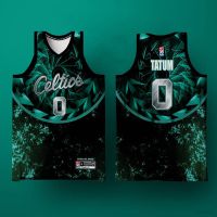 เสื้อกีฬาบาสเก็ตบอล Jay Boston Tatum Concept Jersey สีเขียว สําหรับผู้ชาย และผู้หญิง