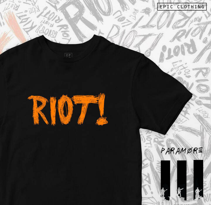 MUSIC - PARAMORE - RIOT(UNISEX) (COTTON) (REGULAR FIT) | Lazada PH