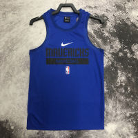 เสื้อกั๊กสำหรับฝึกซ้อมรุ่นผู้เล่น Dallas Mavericks 2023สำหรับบุรุษ-สีน้ำเงิน