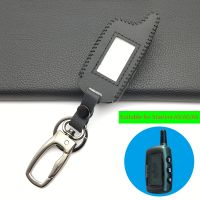 wenminr A9 100 Leather Case for Russian Version Starline A9 A8 A6 Case Keychain LCD Two Way Car Alarm System Remote Control