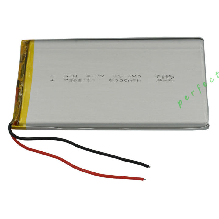 3-7v-8000mah-7565121-polymer-li-battery-lipo-for-psp-tablet-pc-gps-dvd-pda-gps-โทรศัพท์มือถือ-e-books-power-banks-dvd-แบบพกพา-battery