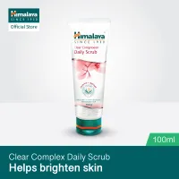 Himalaya Clear Complexion Daily Scrub 100ml ฮิมาลายาเฮิร์บ สครับ โฟมล้างหน้า เฟซ วอซ โฟมล้างหน้า acne aid ครีมล้างหน้า โฟมล้างหน้าสิว cleanser คลีนซิ่ง herbal skin care