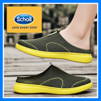 Scholl รองเท้าสกอลล์ scholl รองเท้า scholl Scholl รองเท้าสกอลล์ scholl รองเท้า รองเท้า scholl  ผู้ชาย scholl รองเท้าผ้าใบผู้ชายรองเท้าผู้ชาย scholl ขนาดใหญ่ 46 47 48 ครึ่งรองเท้าแตะรองเท้าแตะแบนผู้ชายแฟชั่นเดินรองเท้าผ้าใบเกาหลีครึ่งหนึ่ง-2030