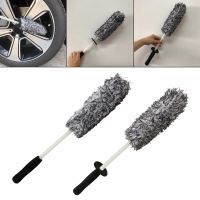 Car Wheel Brush Rim Cleaning Brush Long Handle Car Tire Detail Brush for Clean Dirty Tire for Car RV Motorcycles Bike Wheel