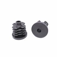 32mm Plastic tube plug with 8mm hole  quick fitting roller connector feet pad tube insert end feet foot pipe cover roller screw Pipe Fittings Accessor