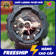 Đồng hồ Nữ Casio Baby-G BA-110RG Đen Đồng - Chống nước 200M