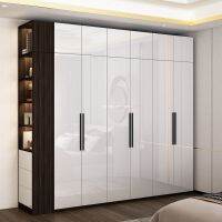 [COD] Assembled wardrobe minimalist high-gloss new light luxury home bedroom four-five-six-door modern large