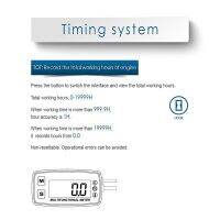 มาตรวัดดิจิตอล LED 0.5S RPM อัตราการรีเฟรช มิเตอร์ชั่วโมงมัลติฟังก์ชั่น คำเตือนเกินความเร็วสำหรับเครื่องยนต์ 4 จังหวะสำหรับเครื่องยนต์ 2 จังหวะ