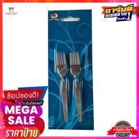 ทวินฟิช ส้อมชาสเตนเลสลายขอบตั้ง หนา 1.5 มม. แพ็ค 6 คันTwin Fish Tea Fork 1.5 Mm. x 6 Pcs