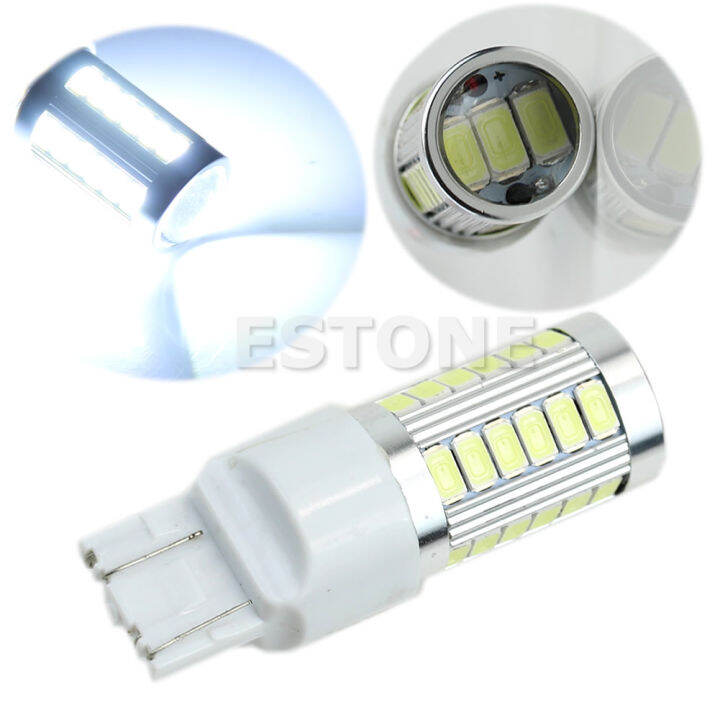 หลอดไฟไฟ-led-สว่างกำลังสูง-dc12v-7443-5630-smd-33หลอดไฟแอลอีดีสำหรับไฟท้ายสัญญาณเลี้ยวเบรคไฟสำรองเบรคถอยหลัง