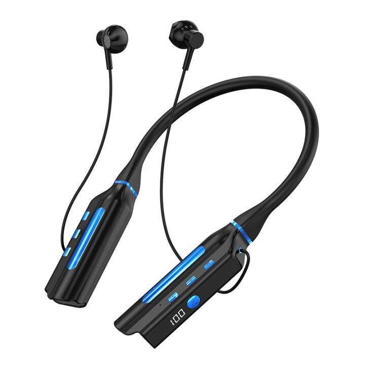 zzooi-1000-hours-playback-earphone-bluetooth-5-2-tws-wireless-headphones-neckband-magnetic-sports-waterproof-headset-tf-card-10000mah