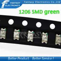 100pcs Green 1206 SMD LED diodes light 3216