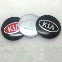 Hubcaps 4PCS 56.5mm Aluminum alloy car Logo Car Wheel Hub Center Cap Sticker for KIA car Styling Accessory