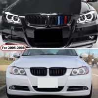 ด้านหน้ากันชนกระจังหน้า Racing Grill Trim Facelift สำหรับ BMW E90 E91 3 Series 2005-2012 325i 320i 330i จูนอุปกรณ์เสริม