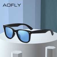 【LZ】┋  AOFLY Men Polarized Sunglasses Anti Glare Driving Glasses Male Square Vintage Shades For Women Oculos masculino Female UV400