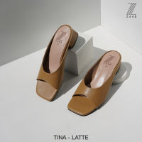 ZAABSHOES รุ่น TINA รองเท้าส้นก้อน 1.5 นิ้ว สี น้ำตาล ลาเต้ (LATTE) ไซส์ 34-44  รองเท้าแตะ รองเท้าไปเที่ยว รองเท้าใส่ที่ทำงาน เน้นหน้ากว้าง ใส่สบายมาก