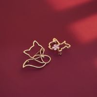 Timlee X264 Cartoon Cute Hollowed Out Fox Alloy Brooch Pins Fashion Jewelry Wholesale .