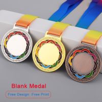 【CW】◙∋✷  Award Medals Blank Medal with Color Gold Reward Prize School Souvenir