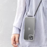 Crossbody Necklace Cord Lanyard Transparent Hard Phone Case For iPhone 14 13 12 11 Pro Max XS XR X 8 7 Plus Clear Soft Cover