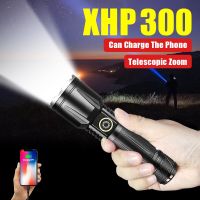 Ultra Powerful LED Flashlight XHP160 Rechargeable Handlamp Super Bright Long Shot Lantern High Power Camping Tactical Torch Lamp Rechargeable  Flashli