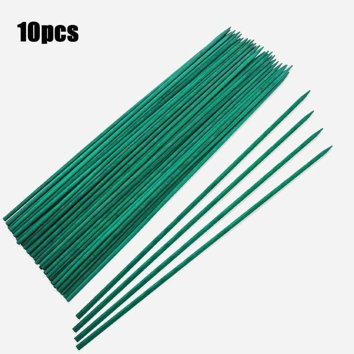 Garden Plant Stakes Green Bamboo Sticks Plant Support Stakes Wood