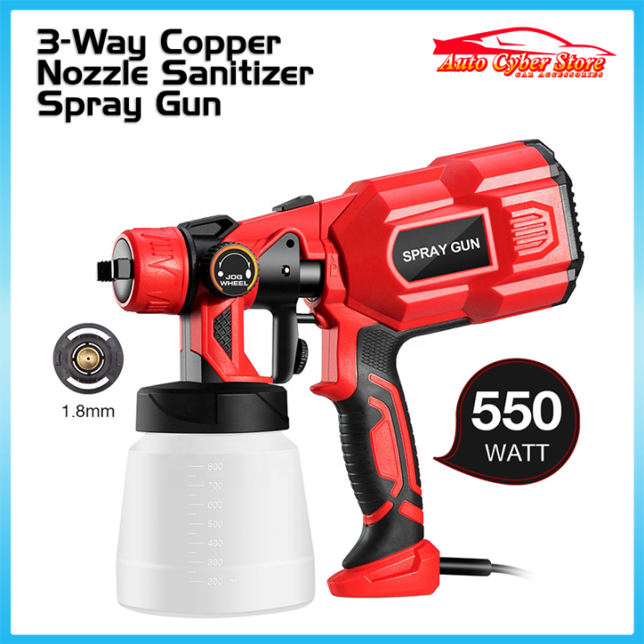 3-Way Copper Nozzle Sanitizer Spray Gun Sanitizer Spray Machine HVLP ...