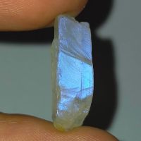 พลอย ก้อน มูนสโตน มุกดาหาร เหลือบ ฟ้าน้ำเงิน ธรรมชาติ ดิบ แท้ ( Unheated Natural Blue Flash Moonstone ) หนัก 11.18 กะรัต