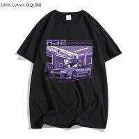 Initial D R32 Purple Drift Car T Men Tee Tshirt For Male Harajuku Streetwear