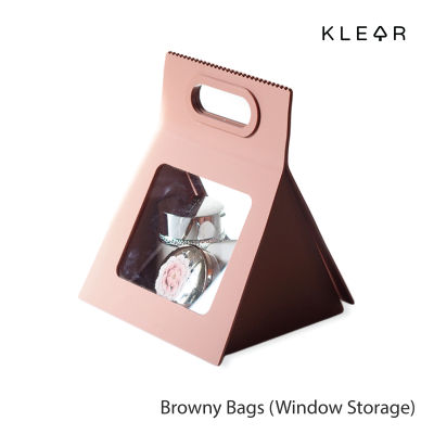 KlearObject Browny Bags (Window Storage) กระเป๋าใส่ของ กระเป๋าจัดเก็บเครื่องสำอาง กระเป๋าอะคริลิค : K478 พร้อมส่ง