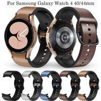 ☸✿ Pasek do zegarka Samsung Galaxy 4 40 44mm Watch4 Classic 42 46mm miękkiego silikonu pasek ze skóry bransoletka nadgarstek wymiana Correa