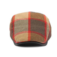 CHRLCK Mens Beret หมวก Vintage Flat Newsboy หมวกปรับ Cabbie Gatsby หมวก Unisex ขับรถล่าสัตว์หมวก Casual Peaked หมวก