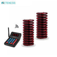 Retekess T119เพจเจอร์ร้านอาหาร,แขกกำลังรอเพจเจอร์พร้อมแจ็คชาร์จไฟ,สูงสุด999ไฟ,20 Beepers สำหรับโบสถ์เนอสเซอรี่,คลินิก,รถบรรทุกอาหาร