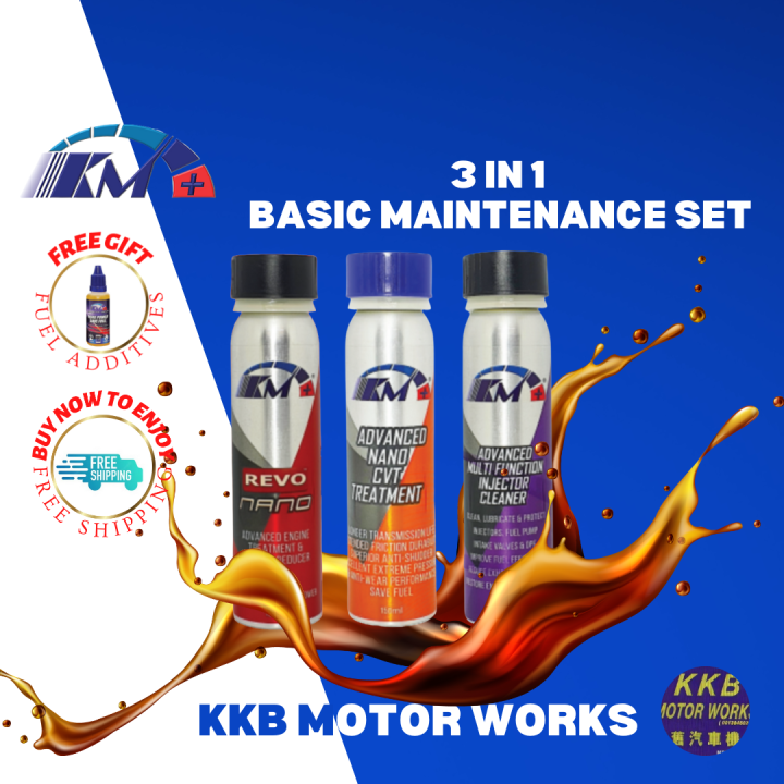 Basic Maintenance Set / 3 in 1 KM+ Revo Nano Nano CVT Treatment ...