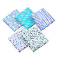 SRONTT 5Pcs ใหม่50*50เซนติเมตรผสมผ้าฝ้ายพิมพ์ลายเย็บผ้า Quilting Patchwork งานฝีมือ