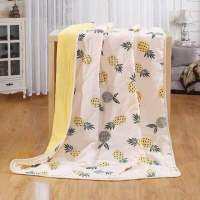 NEW Children Blanket Kids Baby Cartoon Pineapple Summer Bedding Set Kindergarten Air Conditioning Blankets 110*150CM