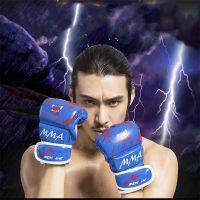 【LZ】☸♟  Novo meia dedo luvas de boxe luta luvas sanda karate sandbag tkd mão protetor para boxeo mma muay thai kick boxe formação