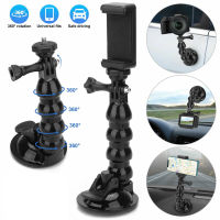 RM【ready Stock】Car Suction Cup Mount Phone Holder Adjustable Angles Video Navigation Bracket Compatible For Gopro Action Camera1[สินค้าคงคลัง]