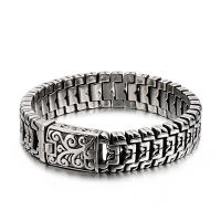 316L Stainless Steel Domineering Pattern Bracelets For Men Male Buckle Link Bracelet