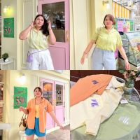 Eva shirt เสื้อเขิ้ตแขนสั้นปัก Mh - merryhouse