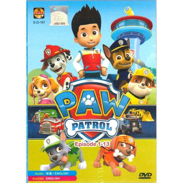 Paw Patrol Epsode 1-13 Anime DVD Canadian Computer-Animated Children's ...