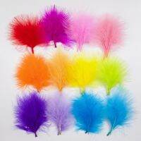 50PCS Fluffy Turkey Feather for Jewelry Wedding Colored Soft Plumas Catcher Accessories 7-12cm